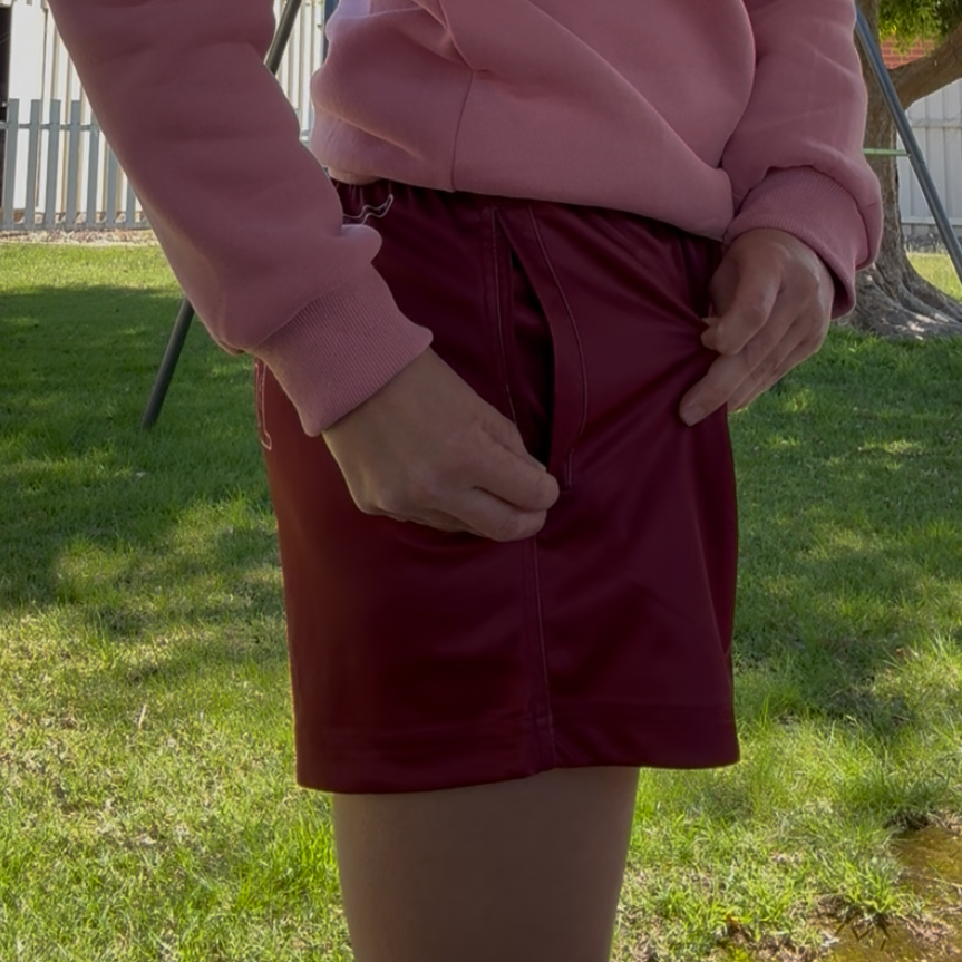 Mulberry Muster Footy Shorts