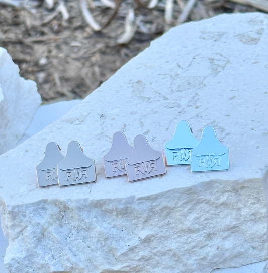 Tag earrings